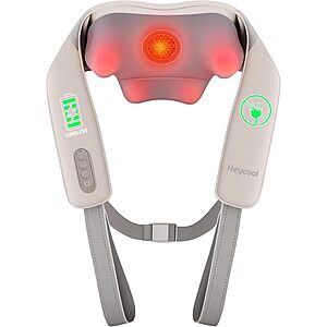 Heycool Cordless Neck & Shoulder Shiatsu Massager w/ Graphene Heating & Deep Kneading $18.99 + Free Shipping w/ Prime or on $35+