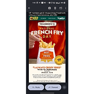 National French Fry day: Get $1 Always Crispy French Fries with $5+ purchase @ Farmer Boys all day on July 10 26