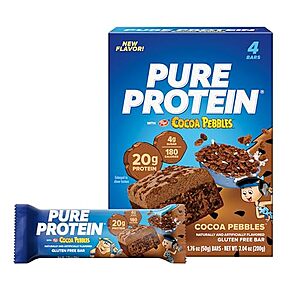 [YMMV, SnS, AC] $4.48* | 4-Pack 1.76-Oz Pure Protein Bars (Cocoa Pebbles) at Amazon