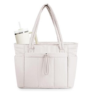 20L Wandering Nature Puffer Tote Bag w/ Cup Holder (2 colors) $16 + Free Shipping w/ Prime or on $35+