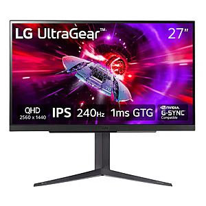 [Open-Box] 27" LG UltraGear 1440p 240Hz IPS HDR Gaming Monitor from $137.99 + Free Shipping