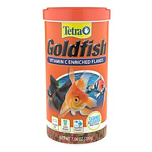 YMMV TetraFin Goldfish Flakes 7.06 Ounces, Balanced Diet Fish Food $7.48 or less