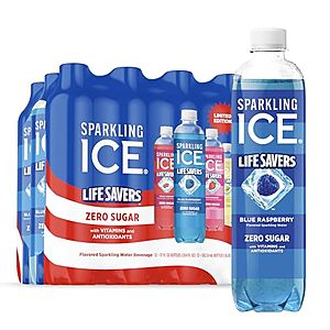 [SnS] $11.40* | 12-Pk 17-Oz Sparkling Ice LIFE SAVERS Zero Sugar Sparkling Water (Variety) at Amazon