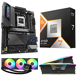 [Bundle] GIGABYTE X870E AORUS PRO / PRO ICE MB + Ryzen 7 9800X3D CPU + 32GB CORSAIR Vengeance RAM + 360mm AIO from $1110 + Free S/H
