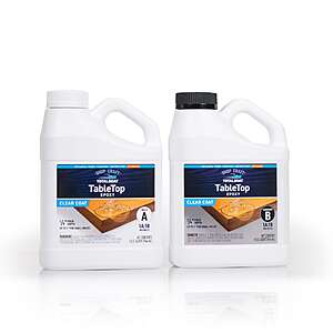 TotalBoat Table Top Clear Coat Epoxy (2-quart) $23.98