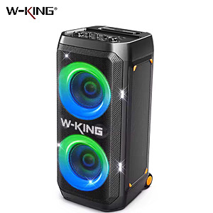 W-KING T12 Portable Bluetooth Speaker, 370W Max Pro Sound Bass Boost w/Light Show; free S&H $210.7