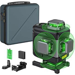 Fanttik D16 APEX 4x360° 16-Line Self-Leveling Cross Line Laser Level w/ LED Screen & 5200mAh Battery $102.99 + Free Shipping
