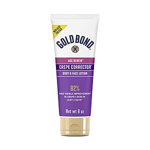 [S&S] Gold Bond Age Renew Crepe Corrector Body Lotion, Replenishing & Smoothing Formula, Gold Bond Crepe Corrector Body Lotion, 8 oz $6.54