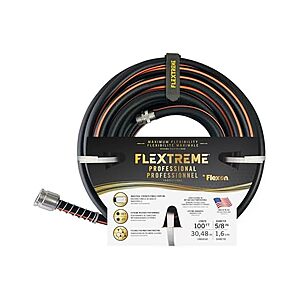 Flexon Flextreme Pro 5/8" x 100' Performance Rubber Garden Hose $27.99 + Free Shipping w/ Prime or $6 Fee per Order