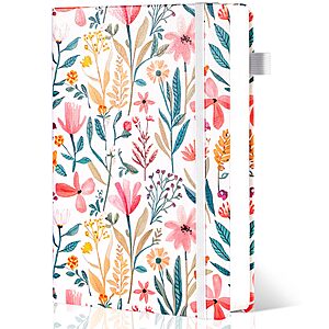 Floral Hardcover Journal, 320 Pages (Various Colors) – $5.75