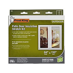 $6.97 : Frost King V96H Outdoor Stretch Window   Frost King V96H Outdoor Stretch Window Kit, 84in x 110in, Clear at Woot!