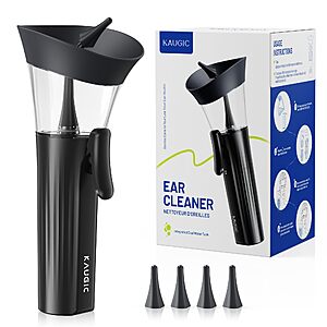 Kaugic One-Hand Manual Ear Wax Removal Irrigation Flushing System Kit (Black) $12.49 + Free Shipping w/ Prime or on $35+