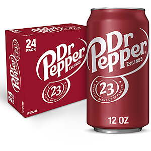 24-Pack 12-Oz Dr Pepper Soda Cans $9.97 + Free Shipping w/ Walmart+ or on $35+