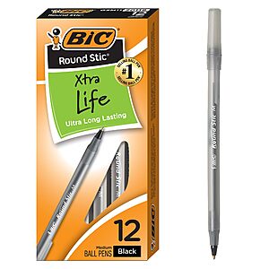 Bic Pens in Blue 94c 10 count, or Black 12 ct $1.19 FS PRIME AMAZON