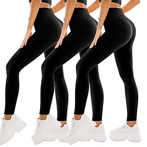 3-Pack Sinophant High Waisted Full Length Yoga Pant Leggings $11.89 ($3.96 each) + Free Shipping w/ Prime or on $35+