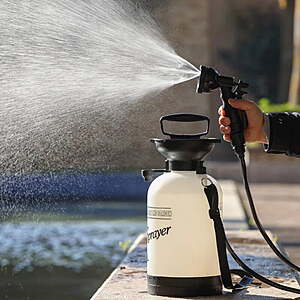 Beloadence Portable Camping Shower, Manual Pressure Outdoor Shower with Spray Nozzle for Camping, Beach, Hands-Free Carry - 5L - Free Shipping On Orders Over $35 - $23.99