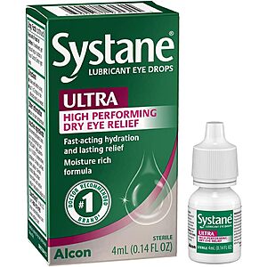 4mL Systane Ultra Lubricant Eye Drops $2.46 w/ S&S + Free Shipping w/ Prime or on $35+
