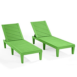 2-Count Nestl Waterproof, Lightweight, and Adjustable Outdoor Polyresin Chaise Lounge Chair Set (Various Colors) from $151.99 + Free Shipping