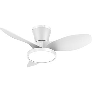 32" ocioc Ceiling Fan with LED Light $40 + Free S/H