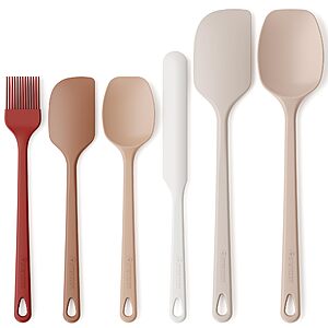 6-Piece Astercook Silicone Spatula Set w/ Stainless Steel Core (Macaron, Morandi) $9.98 + Free Shipping w/ Prime or on $35+