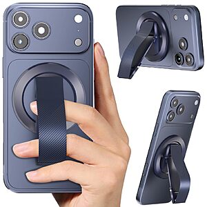 SINCEHOLY MagSafe 360 Rotating Phone Grip Ring w/ Kickstand $7 @ Amazon