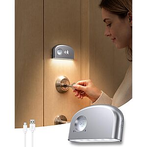 Keyhole Light, Battery Powered Motion Sensor Lights,Door Lock Light Magnetic & Dimmable $5.94