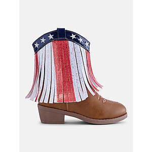 Wonder Nation Toddler and Big Girls' Western Boots with Fringe $16.97