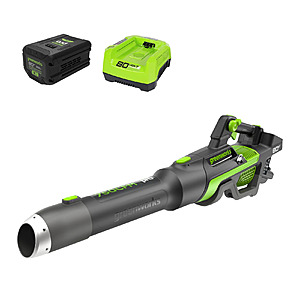 Greenworks 80V 750CFM Cordless Battery Leaf Blower 2.5 ah battery and charger + Free Shipping $170