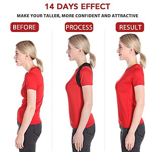 Schiara Posture Corrector for Men and Women, Comfortable Upper and Back Brace, Adjustable Back Support for Back, Shoulder and Neck $9.5