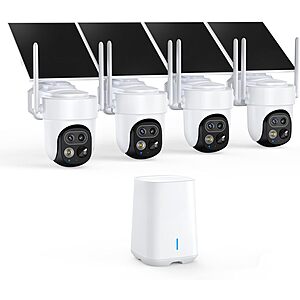 Piojeer  Dual-Lens Outdoor Wireless WiFi Security Camera System for Home, No Subscription Required $219.99