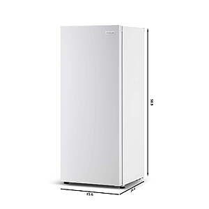 Frigidaire 10 Cu. ft. Garage Ready Upright Freezer, Recessed Handle, Adjustable Temperature Control, Flush Back Design, Efficient Cooling, White $299