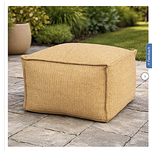 Hermosa Indoor/Outdoor Pouf $33.99 Free Shipping Costco.com