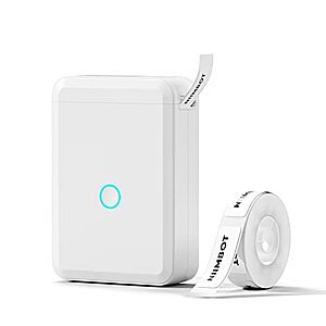 NIIMBOT D110 Bluetooth Label Maker w/ Label (White) $8.99 + Free Shipping w/ Prime or on $35+