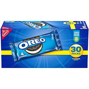 30-Pack 1.6-Oz Oreo Chocolate Sandwich Cookies $7.43 w/ S&S + Free Shipping w/ Prime or on orders $35+