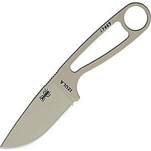 $36.54* | 2.5" ESEE DT Izula Fixed Blade Knife w/ Sheath (Black) at Amazon