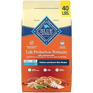 [SnS, AC] $35.76 | 40-Pound Blue Buffalo Life Protection Formula, Large Breed Adult Dry Dog Food (Chicken & Brown Rice) at Amazon
