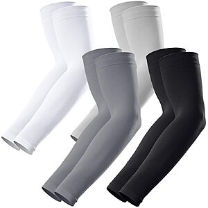 4-Pairs GOUNOD Sports Compression Arm Sleeves w/ UV 50+ Sun Protection (Various) $5.99 + Free Shipping w/ Prime or on $35+