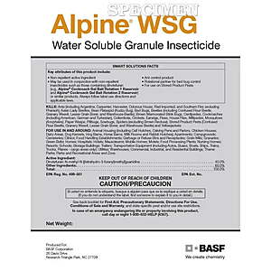 Alpine WSG Water Soluble Granule Pest Control, 10g bag $8.35