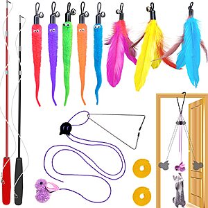 Set of 15 Interactive Cat Toys (various) $6.79 AMAZON (fs prime or $35)