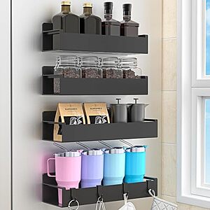 $9.99* | 4-Pk HuggieGems Magnetic Spice Rack Organizer at Amazon