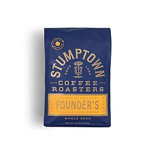 [SnS, AC] $9.34 | 12-Oz Stumptown Coffee Roasters Medium Roast Organic Whole Bean Coffee at Amazon