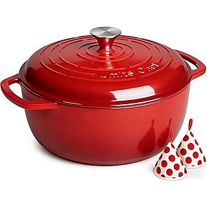 $35.99* | 6-Qt Umite Chef Enameled Cast Iron Dutch Oven (various colors) at Amazon