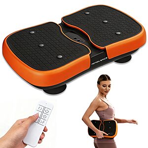 Mini Vibration Plate Machine: Portable, Wireless, Rechargeable Quiet Plate for Vibration Massage $39.99