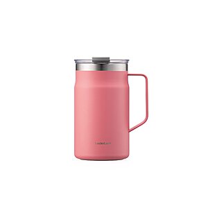 LocknLock Metro 20 oz Insulated Stainless Steel Mug with Handle (Peach Red/Blue) $12.49 + Free S&H w/ Prime or $35+