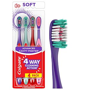 4 Pack Colgate Extra Soft Kids Toothbrushes $5.96 + Free S&H w/ Prime or $35+
