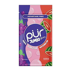 [SnS] $3.11 | 20-Count PUR Gum Jumbo (Watermelon) at Amazon
