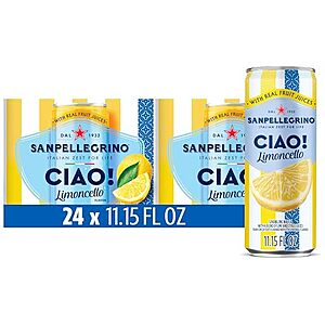 [SnS, AC] $8.49* | 24-pk 11.5-oz Sanpellegrino Ciao Limoncello Flavored Sparkling Water at Amazon