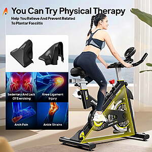 $166 FS WALMART: By Pooboo Exercise Bikes Cardio Workout Cycling Bicycle Training Indoor Cycling Bike Stationary Bike with LCD Monitor Weight up to 350 lbs
