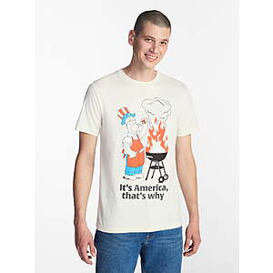 The Simpsons Men's Americana Home of the Free Graphic Tee $3.84, Shrek Father's Day S $3.96 + more $3.84