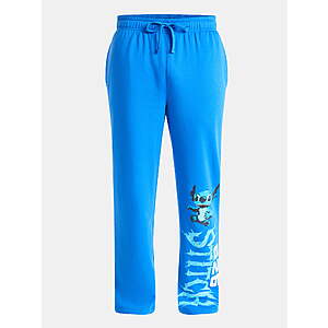 Lilo & Stitch Men's Stitch 626 Athletic Fleece Sweatpants, Sizes XS-3XL $4.73